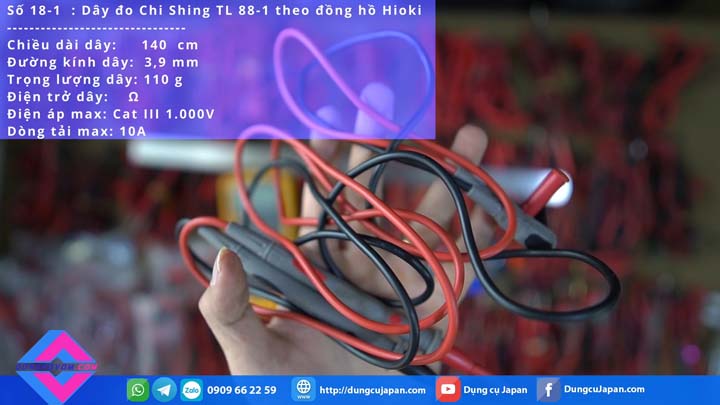 Dây đo đồng hồ vạn năng Chi-Shing TL 88-1